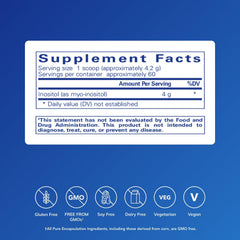 Scoop and jar setup of Pure Encapsulations Inositol powder for daily use.