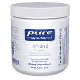 Pure Encapsulations Inositol powder tub front label for energy support.