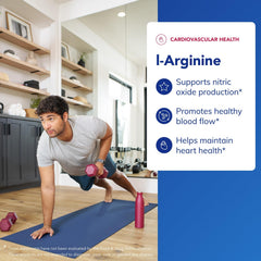 Pure Encapsulations L-Arginine bottle showing gluten-free and non-GMO labels
