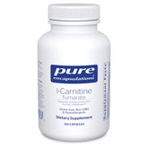 Pure Encapsulations L-Carnitine Fumarate bottle shown, highlighting energy support for daily activity.