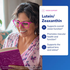 Pure Encapsulations Lutein & Zeaxanthin capsules inside bottle.