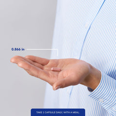 Pure Encapsulations Lutein & Zeaxanthin capsules being poured shows easy ingestion.