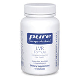 Pure Encapsulations LVR Formula bottle showing liver support supplement in a premium bottle