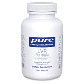 Pure Encapsulations LVR Formula bottle with capsules supporting liver cell health