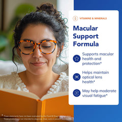 Pure Encapsulations Macular Support capsules ready for daily use.