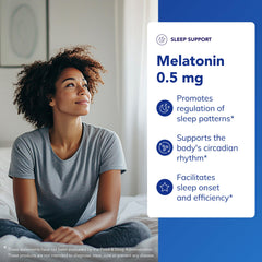 Pure Encapsulations Melatonin capsules close-up showing small vegan capsules