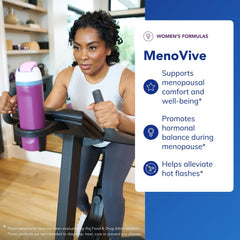 Pure Encapsulations MenoVive label highlights purity and allergen-free formula.