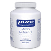 Pure Encapsulations Men's Nutrients bottle front for daily energy support.