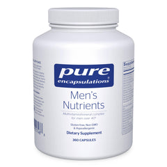 Pure Encapsulations Men's Nutrients bottle front for daily energy support.