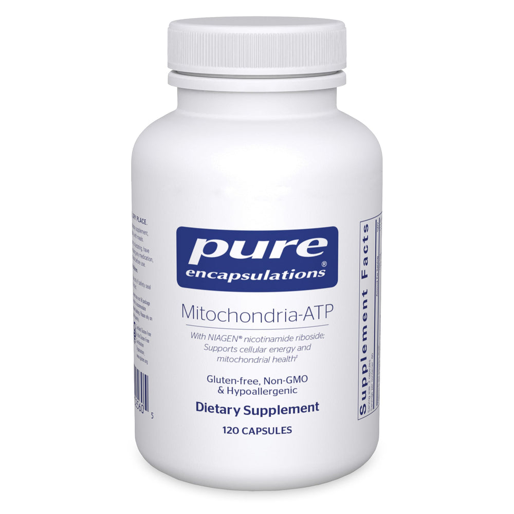 Pure Encapsulations Mitochondria-ATP bottle for energy support.