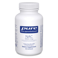 Pure Encapsulations NAC 900 mg capsules for daily antioxidant support.