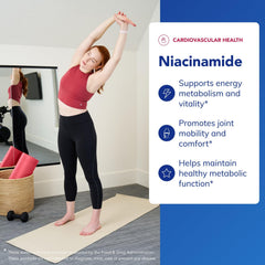Pure Encapsulations Niacinamide label emphasizes non-flush B3 option.