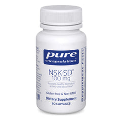Pure Encapsulations NSK-SD bottle front for circulation support.