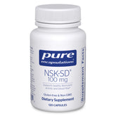 Pure Encapsulations NSK-SD bottle showing 120 capsules for daily circulation support