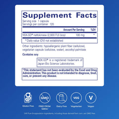 Pure Encapsulations NSK-SD capsules close-up highlighting small, easy-to-swallow tablets