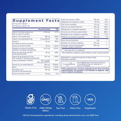 Pure Encapsulations Nutrient 950 A bottle side—easy to swallow, gentle on sensitive systems