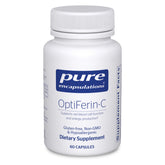 Pure Encapsulations OptiFerin-C bottle front for iron absorption support.