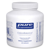Pure Encapsulations OsteoBalance bottle shows calcium minerals for bone support