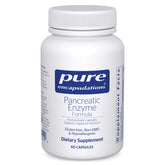 Pure Encapsulations Pancreatic Enzyme Formula bottle shown for digestive support.