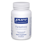 Pure Encapsulations Pantethine capsules in bottle supporting lipid metabolism