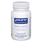 Pure Encapsulations Perilla Extract bottle highlighting concentrated polyphenols for mucosal support