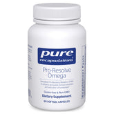 Pure Encapsulations Pro-Resolve Omega bottle displaying omega-3 blend for heart health support