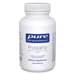 Pure Encapsulations ProstaFlo bottle pour for easy daily urinary support.