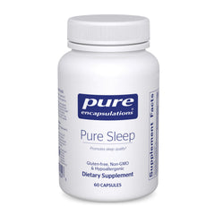 Pure Encapsulations Pure Sleep bottle front view promotes calm nights.