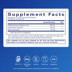 Pure Encapsulations Pure Tranquility liquid dosing spoon showing easy serving and consistency.