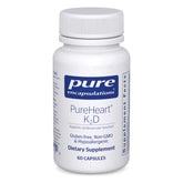 Pure Encapsulations PureHeart K2D bottle with capsules supporting heart health