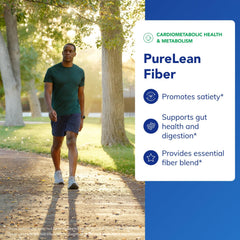 Pure Encapsulations PureLean Fiber powder texture ready to mix for digestion balance.