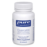 Pure Encapsulations Quercetin 500mg bottle shown for immune support and everyday wellness.