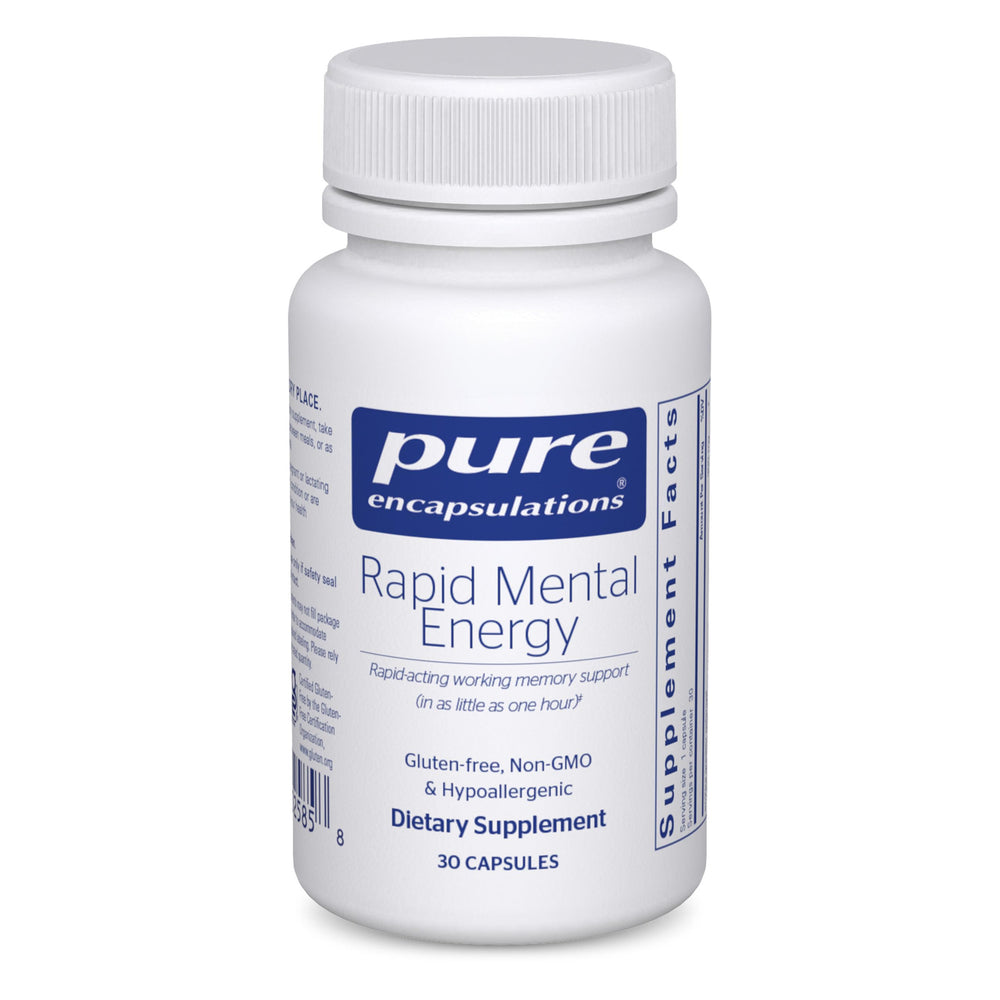 Pure Encapsulations Rapid Mental Energy bottle for focused daytime use.