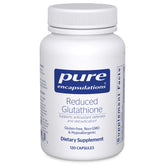 Pure Encapsulations Reduced Glutathione bottle front for antioxidant support