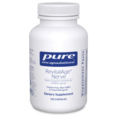 Pure Encapsulations Revita-Age Nerve bottle with capsules supports healthy nerve function.