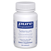 Pure Encapsulations Selenium bottle front with vegan capsules for daily immune support