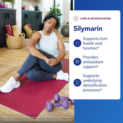 Pure Encapsulations Silymarin capsules inside bottle ready for daily use.