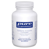 Pure Encapsulations Systemic Enzyme Complex bottle showcasing clean label and immune-support potential