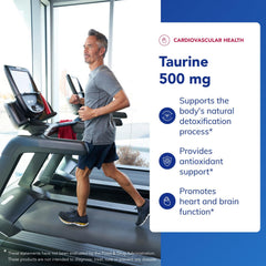 Pure Encapsulations Taurine 500 mg capsules side view for convenient daily use