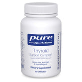 Pure Encapsulations Thyroid Support Complex bottle front view for convenient daily thyroid nourishment.