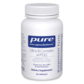 Pure Encapsulations Ultra B-Complex with PQQ bottle front view highlighting daily energy support