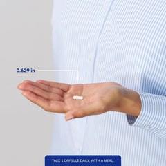 Serving size view for Pure Encapsulations Zinc (Citrate); indicates daily intake with meals.