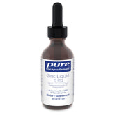 Pure Encapsulations Zinc Liquid bottle highlights hypoallergenic formula for immune support.