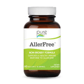 Pure Essence Labs AllerFree bottle front for non-drowsy allergy support