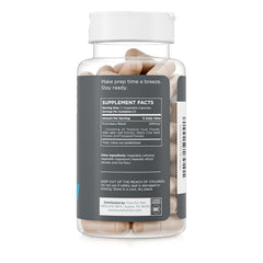 Pure for Men Stay Ready Fiber capsules closeup showing plant-based fiber for regular use.
