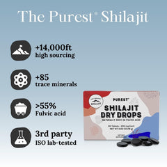 Sealed foil pack of Pure Himalayan Shilajit Dry Drops ensuring freshness and reliability