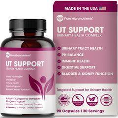 Pure Micronutrients Pure D-Mannose Capsules bottle front for daily urinary support.