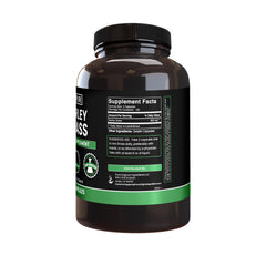 Close-up of Pure Original Ingredients barley grass capsules highlighting purity and single-ingredient formula.