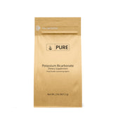 Pure Original Ingredients potassium bicarbonate powder bottle close-up for clean leavening.