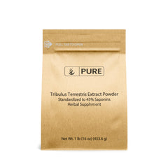 Pure Original Ingredients Tribulus Terrestris powder bottle, simple single-ingredient purity for smoothies.